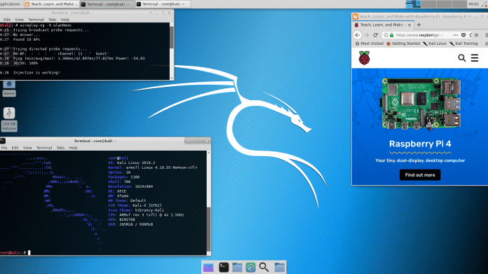 Kali Linux: Distribution für Sicherheitsexperten jetzt für den Raspberry Pi 4