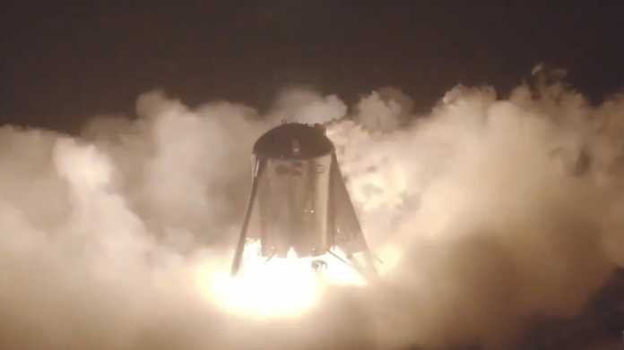 SpaceX: Starhopper hebt zum ersten Mal kurz ab