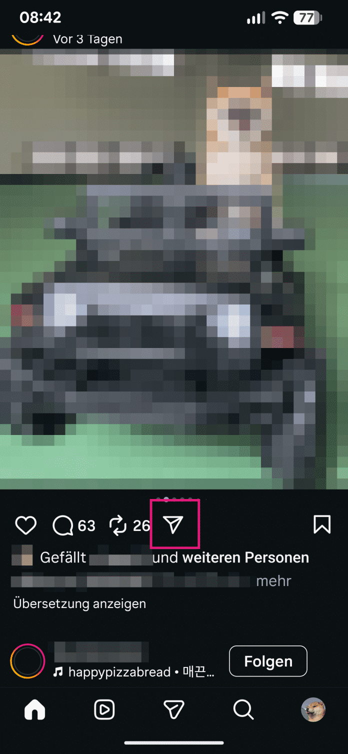 Instagram: Chats im Feed