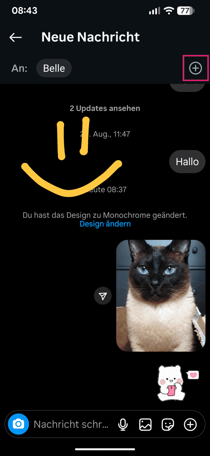 Instagram: Gruppenchats