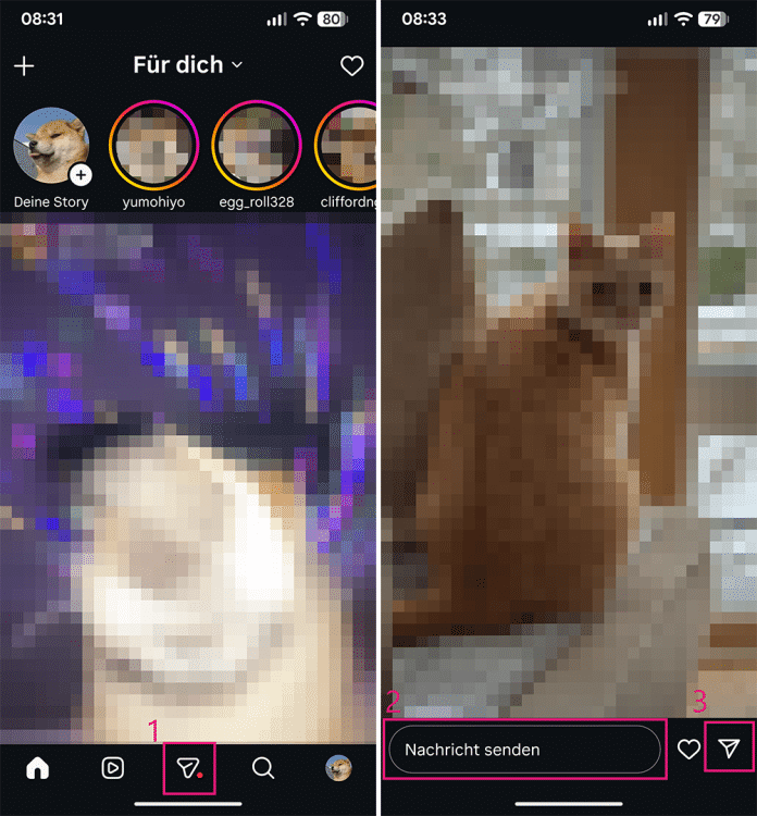 Instagram: Chats öffnen