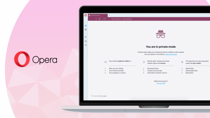 Opera 63: Browser ändert privaten Surfmodus
