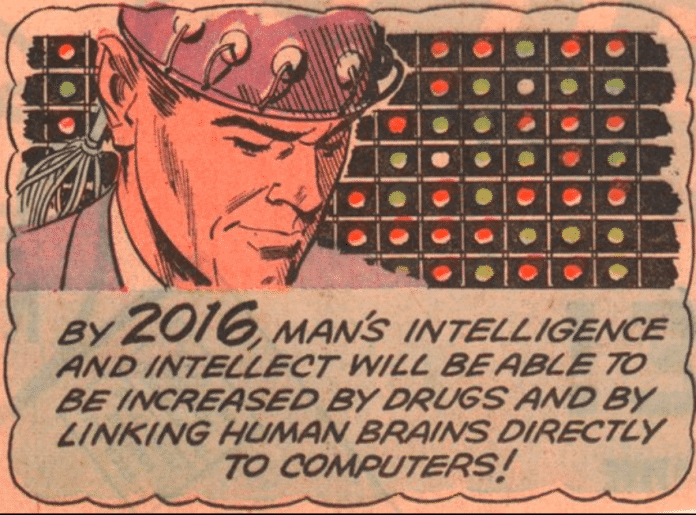 Aus einem Comic von 1966 mit einer Prognose für 2016. Schon damals weit daneben, heute anscheinend um so mehr.