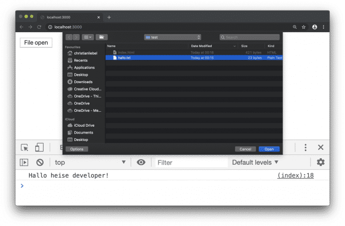 Nativer Dateisystemzugriff in Chrome Canary 77