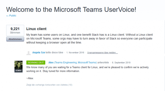 Microsoft Teams soll es bald auch für Linux geben