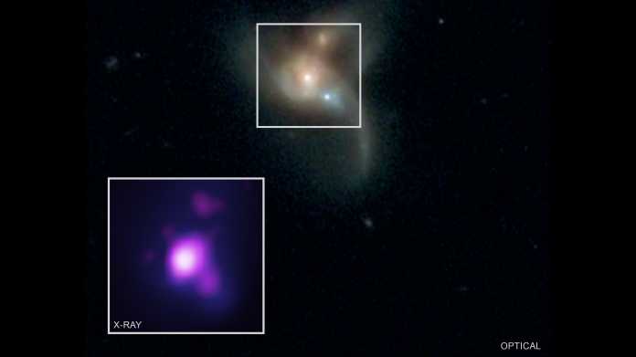 Astronomie: Erstmals drei Schwarze Löcher auf Kollisionskurs gefunden