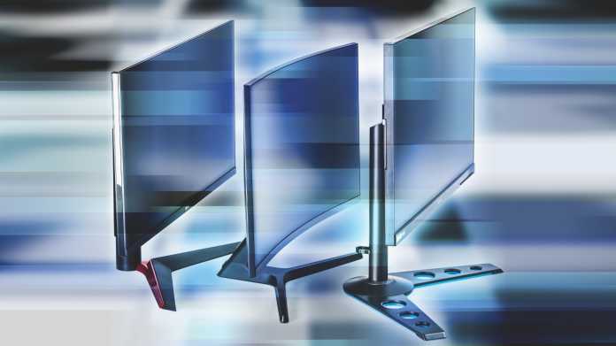 Drei schnelle Monitore mit 27 Zoll Diagonale