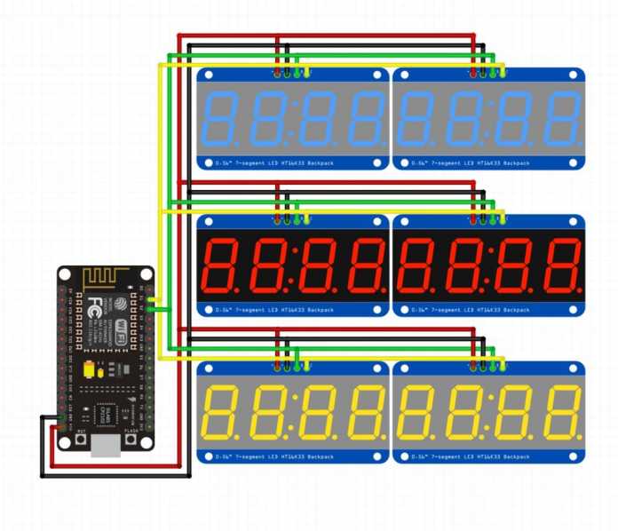 Verkabelungsplan des Followerzählers