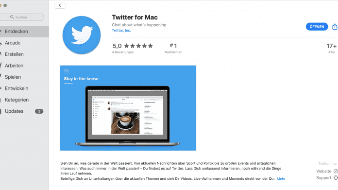 Twitter kehrt mit neuer Desktop-App auf den Mac zurück