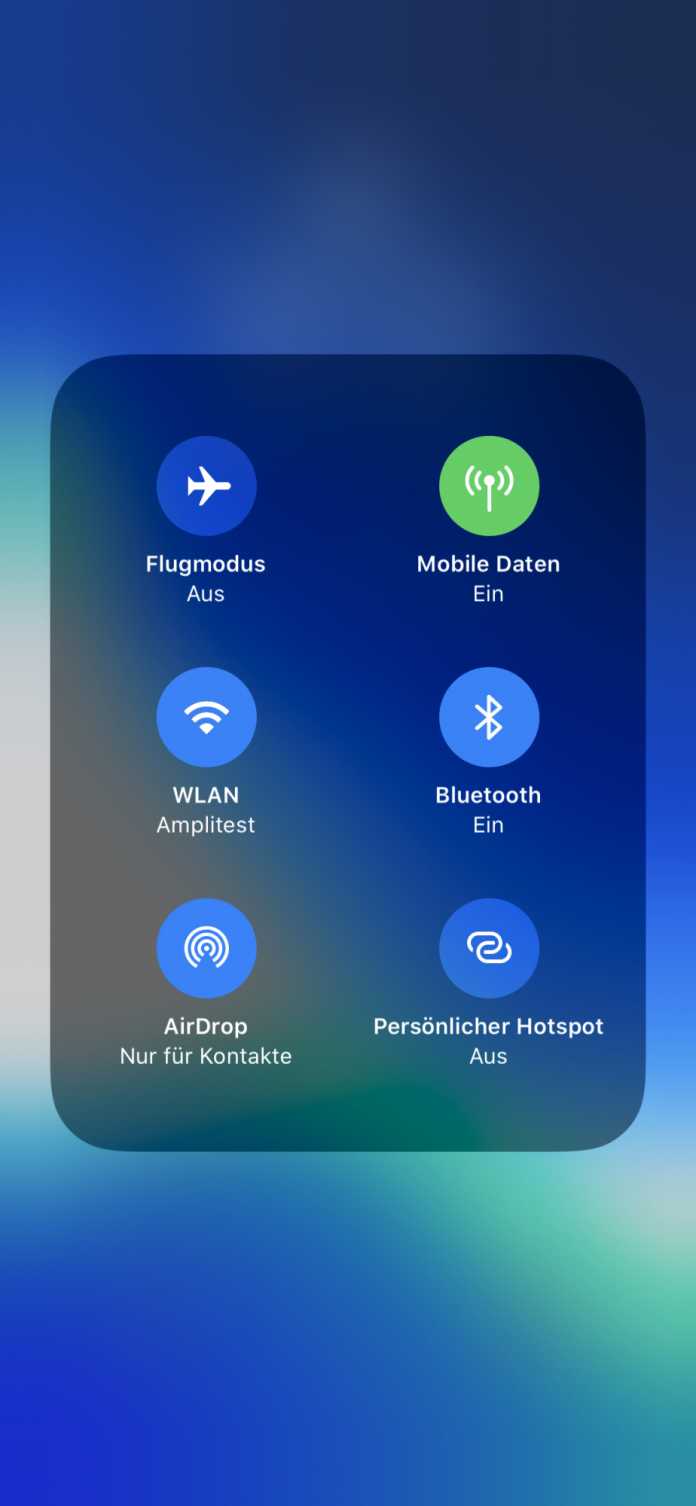 Ab iOS 13 bieten die WLAN- und Bluetooth-Buttons im Kontrollzentrum erweiterte Möglichkeiten.