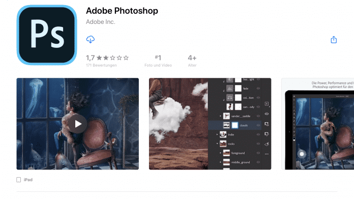 Photoshop für iPad sehr schlecht bewertet – Adobe-Manager reagiert