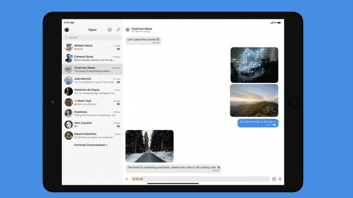 Krypto-Messenger Signal kommt aufs iPad