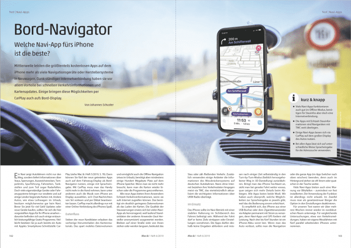 Navigations-Apps von Apple, Google und anderen Herstellern im Vergleich