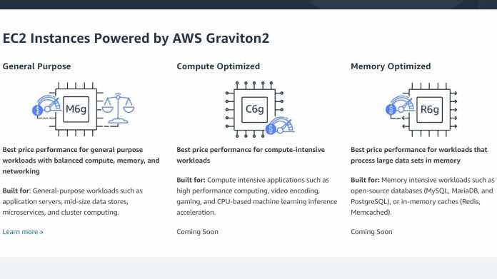 Amazons ARM-Serverprozessor Graviton2 greift Xeons an