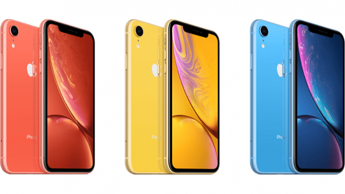 iPhone XR in drei Farben