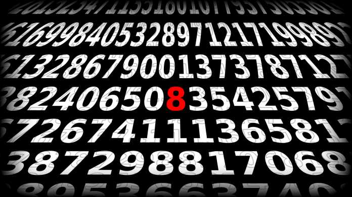 Zahlen, bitte! 8 Bogenminuten oder 0,13333°