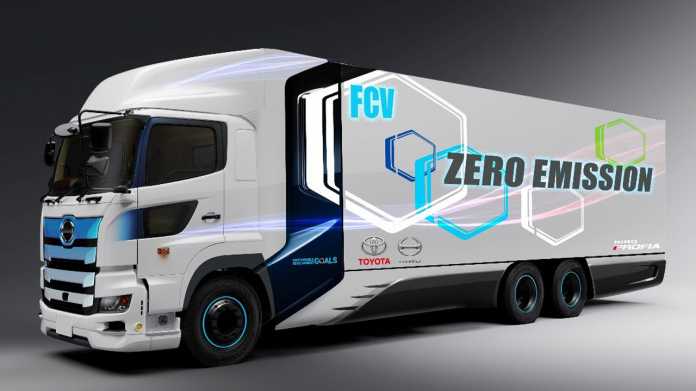 Toyota Lastwagen mit Brennstoffzellentechnik