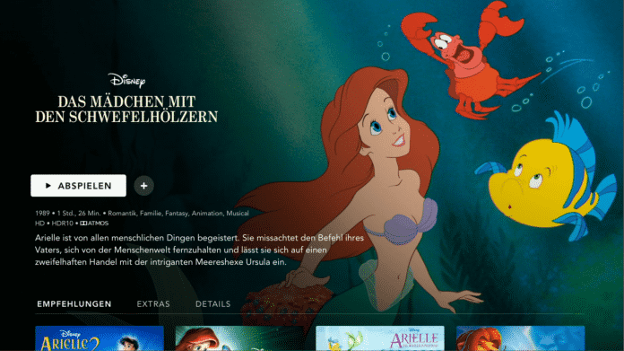 Disney+ hat „Arielle, die Meerjungfrau“ in der Eile sogar einen falschen Titel verpasst. Der ist mittlerweile ­korrigiert, die ­deutsche Originaltonspur aber noch nicht ­verfügbar.