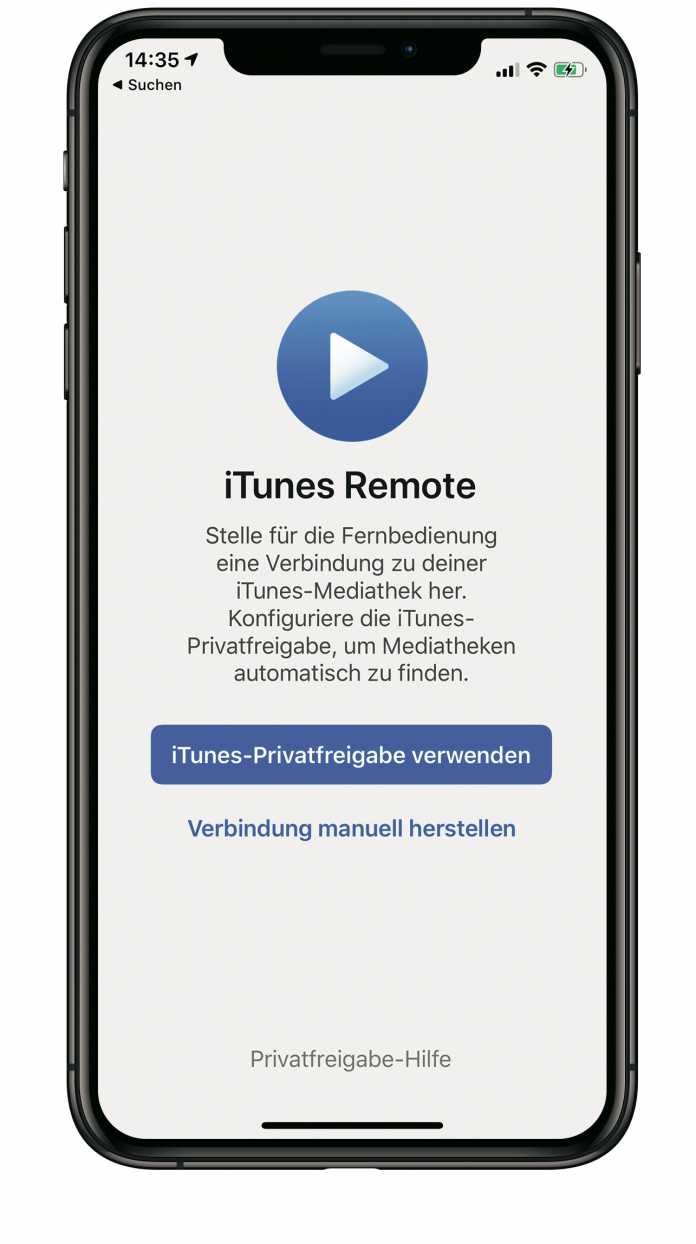 Nennt sich zwar immer noch iTunes Remote, steuert aber auch Musik in macOS 10.15.