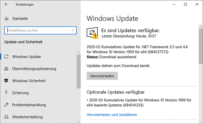 Sicherheits-­Updates wird es für Windows 10 unverändert weiter geben, die zusätz­lichen optio­nalen Updates werden Corona-bedingt aber ab Mai ausbleiben.