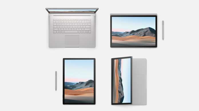 Das Surface Book 3 lässt sich wie seine Vorgänger als klassisches Notebook oder auch als Tablet nutzen.