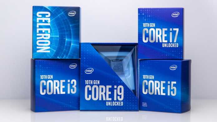Intel Core i-10000: 65-Watt-Prozessoren dürfen 224 Watt aufnehmen