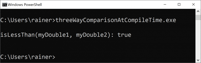 C++20: Der Drei-Weg-Vergleichsoperator