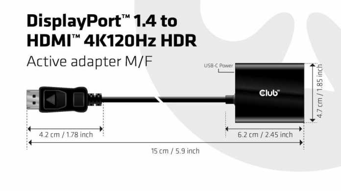 Für High-End-TVs: Erster Adapter von DisplayPort 1.4 auf HDMI 2.1