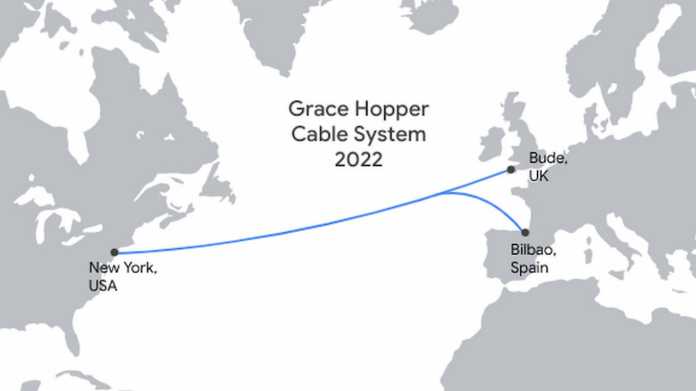 Cloud unter Wasser: Google baut Grace-Hopper-Unterseekabel nach Europa