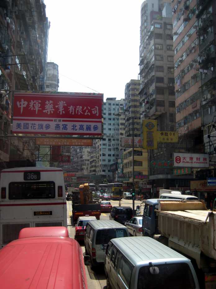 Straßenszene Hongkong