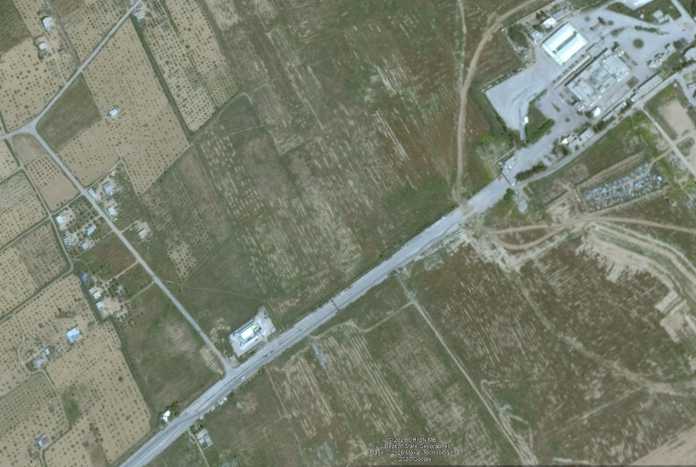 Bei Google Maps sieht man am Grenzübergang Rafah wie ein und dasselbe Bild teilweise unschärfer gemacht wird.