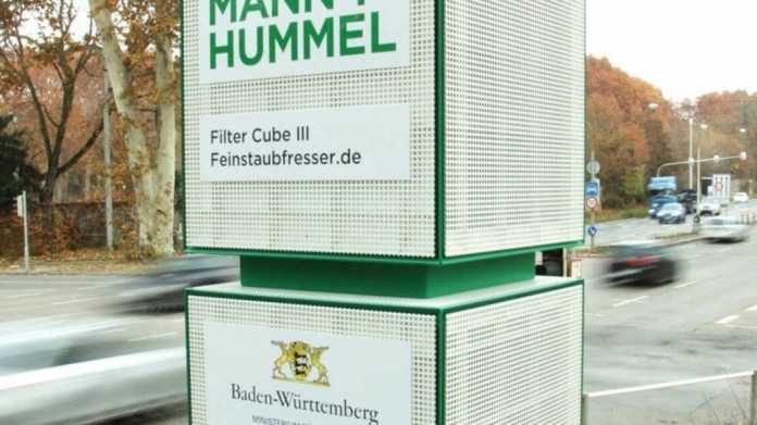 Verkehrsministerium BaWü: Luftfiltersäulen am Neckartor wirken
