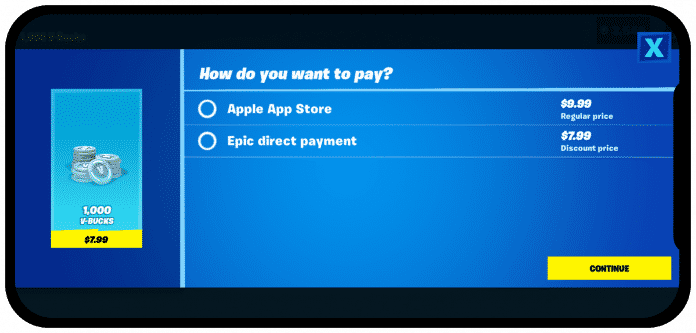 Wie man aus den App Store fliegt: Eine direkte Bezahlmöglichkeit am Plattformbetreiber vorbei ist nicht zulässig.
