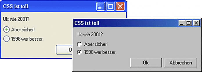 Web-Tipps: Knolling, Windows XP per CSS, Corona