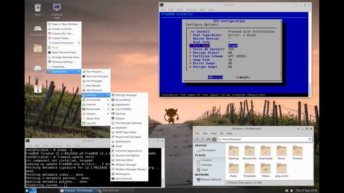 Kurz vorgestellt: FuryBSD 2020-Q3 – Schicker FreeBSD-Desktop mit OpenZFS