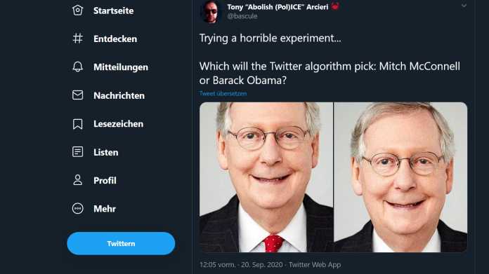 Twitter: Algorithmus scheint weiße Gesichter zu bevorzugen