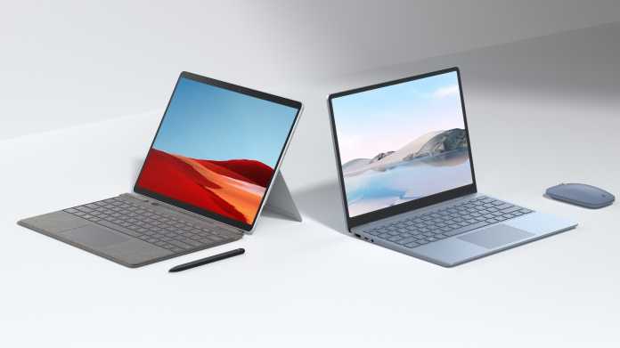 Microsofts neue Surface-Hardware: überarbeitetes Pro X, günstiger Laptop Go