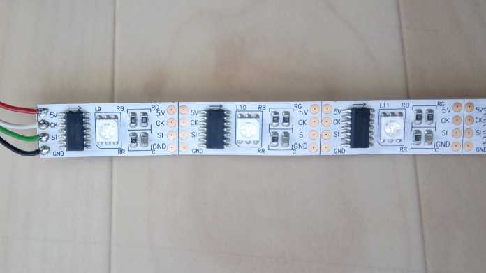 Weiér LED-Streifen WS2801.