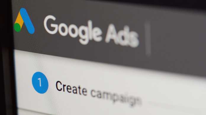 Screenshot des Google-Kampagnenmanagers "Google Ads"