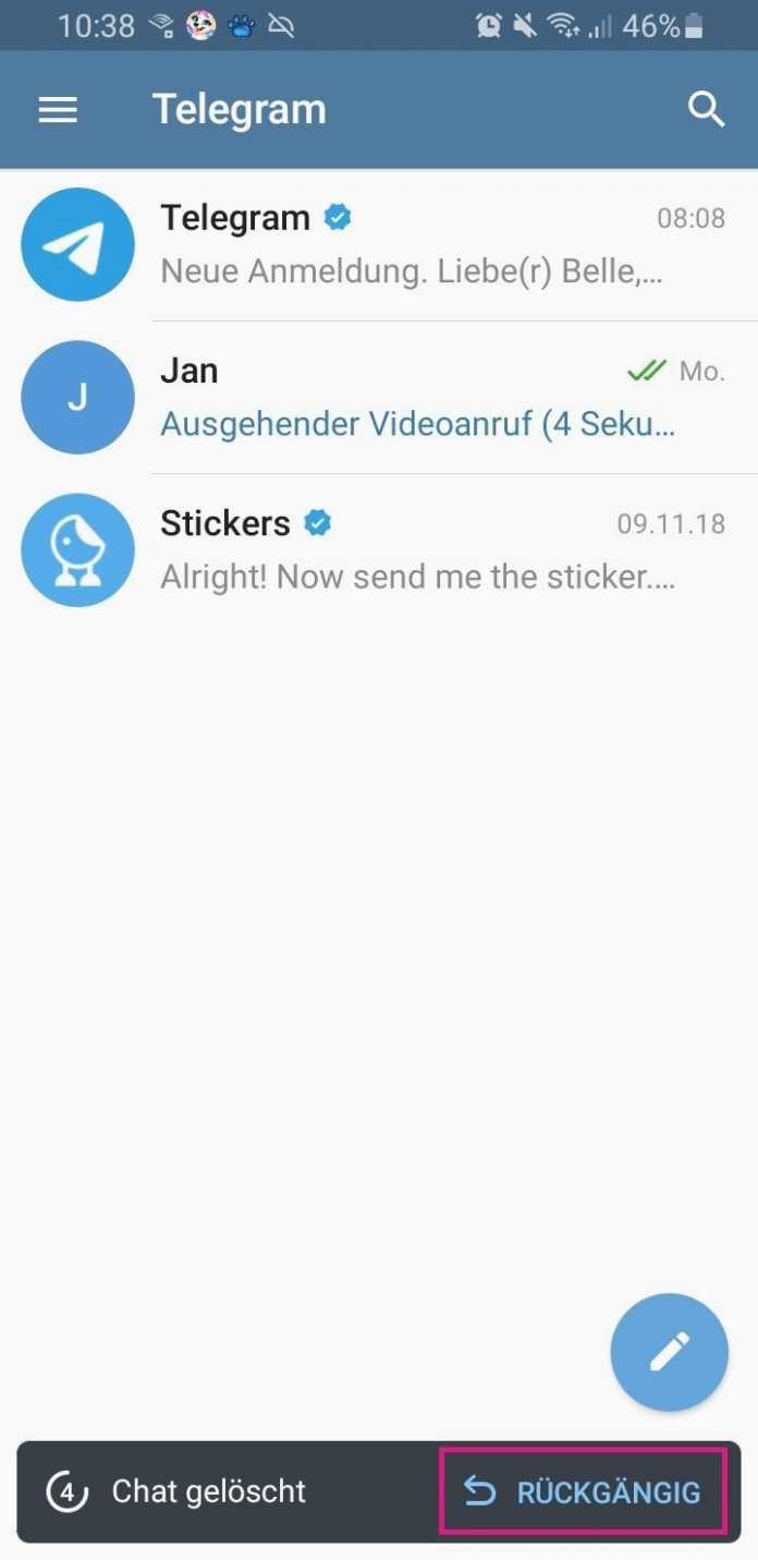 TelegramChat wiederherstellen geht das? heise online
