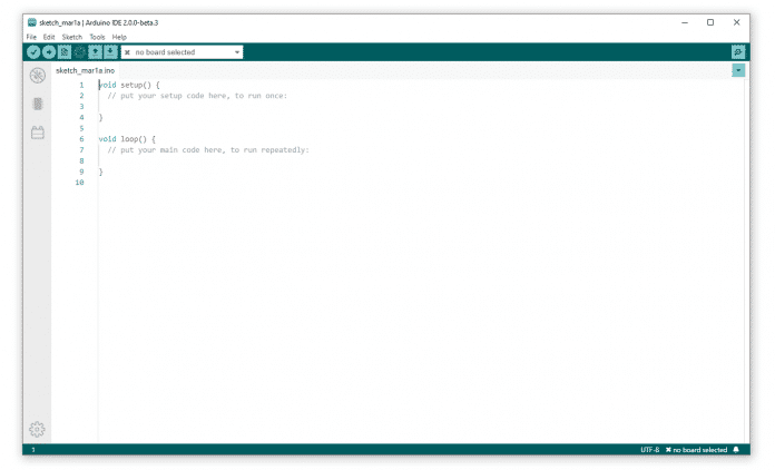 Screenshot der Arduino IDE.