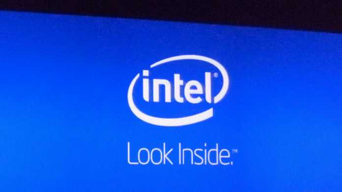 Intel-Logo mit Slogan "Look inside"