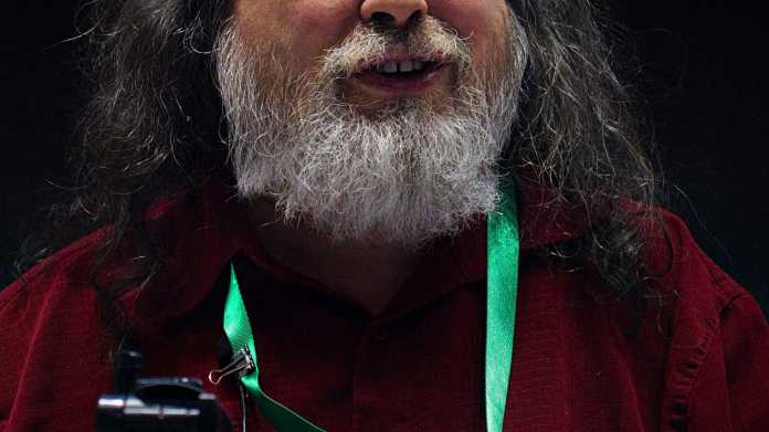 Richard Stallmann auf einer Konferenz
