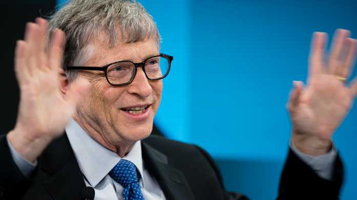 Bill Gates auf einer Konferenz