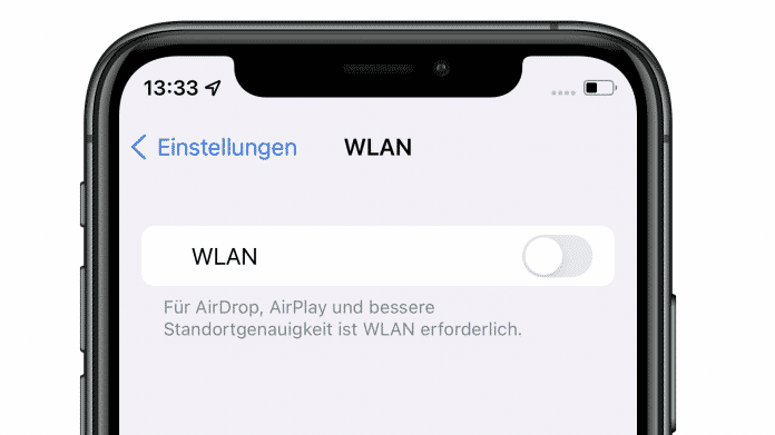 WLAN aus iPhone