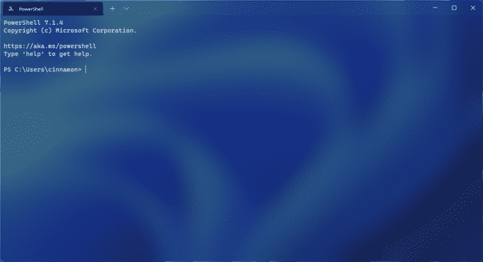 Windows Terminal Preview 1.11: Titelleiste im Acrylic-Design