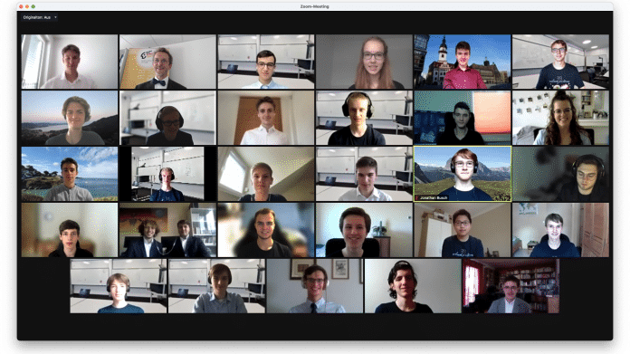 Videokonferenz mit vielen Teilnehmern