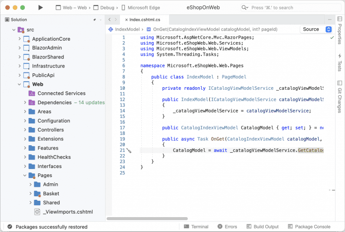Visual Studio 2022 for Mac Preview 1: Light Theme