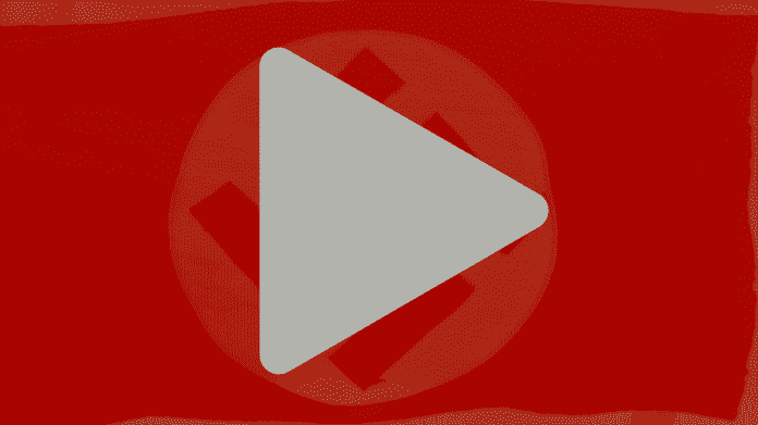 YouTube logo on swastika