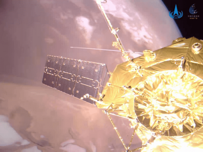 Tianwen-1: la sonda de Marte de China sorprende con una selfie frente al Planeta Rojo